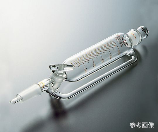 平衡形分液ロート(目盛付) 50mL 普通摺合 2157-01-1 3-9607-01