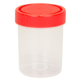 滅菌サンプル容器（個包装タイプ） 赤 120mL  P40104R 4-2051-06