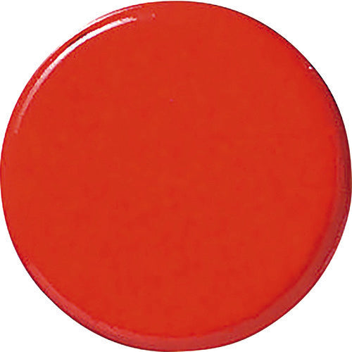 緑十字 強磁力カラーマグネット(ボタン型) 赤 WMG-471R 30Φ×7mm 2個組 両面磁力 315024 113-8192
