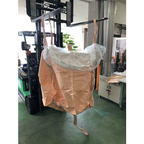 ユタカメイク フレコンバッグ 排出口無 内袋付 直径1100mm×高さ1100mm 1000kg 254-0588