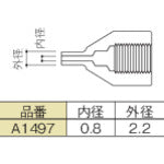 白光 ノズル 0.8mm SS型 255-5026