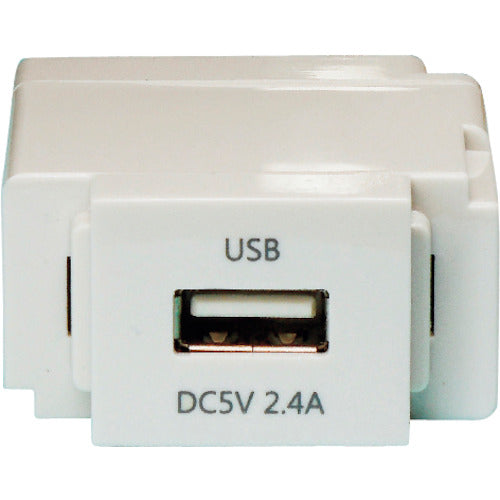 ノア 組替式USBコンセント(ミルキーホワイト) 337-4618