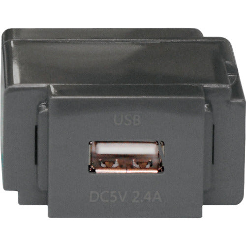 ノア 組替式USBコンセント(グレー) 337-4626
