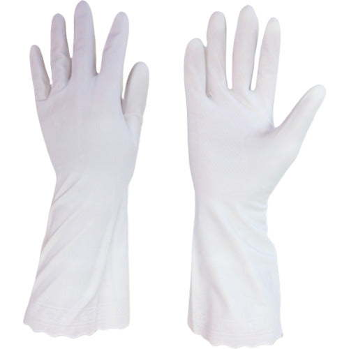 川西 ビニール手袋薄手 1双組 ホワイト Sサイズ 2150W-S 338-5357