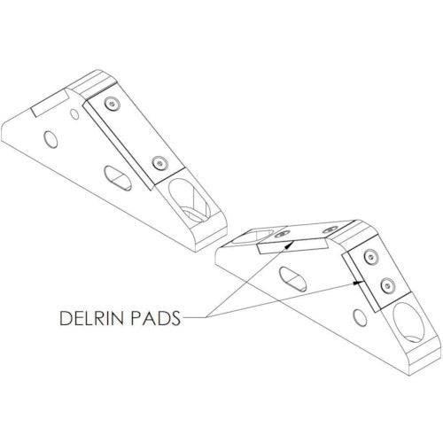 レニショー V型コンポーネント大(接触部分デルリン製)(メートル法) Large Vees (2) Delrin pads 346-6383