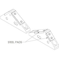 レニショー V型コンポーネント大(接触部分スチール製)(メートル法) Large Vees (2) Steel pads 346-7858