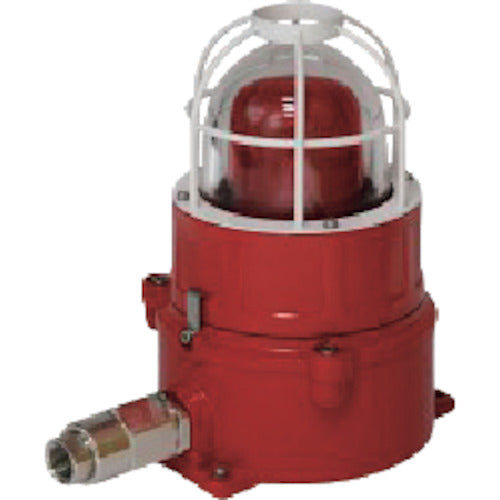 島田 防爆型LED警告灯(回転)DC12～24V 赤色 防塵防水IP54 369-1127