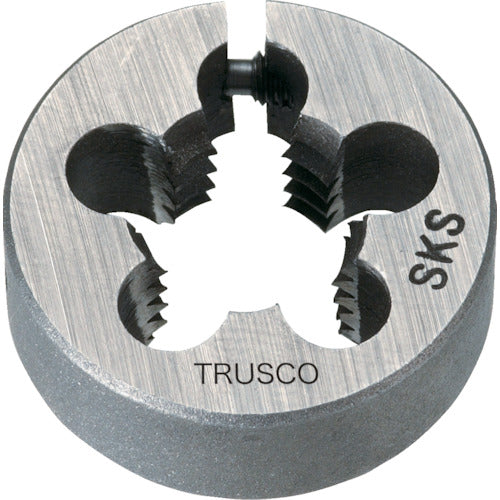 TRUSCO 左・アジャスタブル丸ダイス 25径 M6×1.0 (SKS) 401-8904