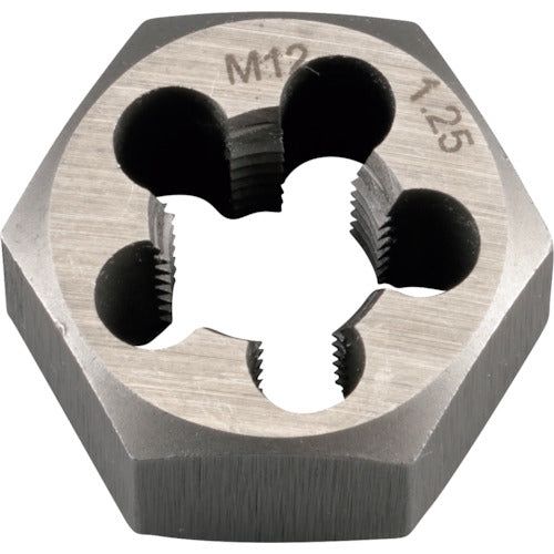 スレッドマスター 六角ダイス M12×1.25mm 六角サイズ24MM(合金工具鋼) 22242 858-7848