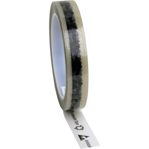 DESCO 静電気防止テープ マーク付き 19mmX65.8m 巻芯径76mm 859-0221
