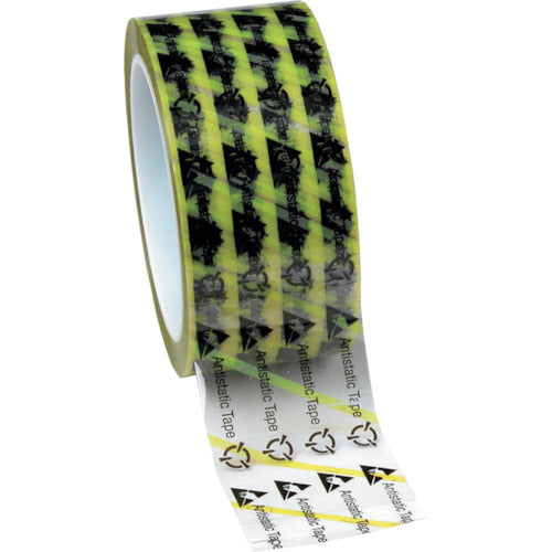 DESCO 静電気防止テープ マーク付き 51mmX65.8m 巻芯径76mm 859-0225