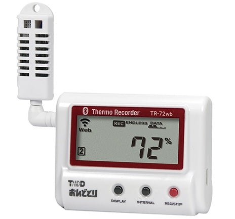 温湿度記録計 おんどとり(無線LAN) TR72A 6-8030-31