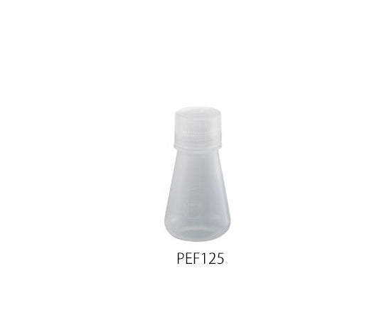 PP三角フラスコ(スクリューキャップ付) 125mL  PEF125 3-9954-03
