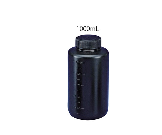 フッ素ガスコーティング容器(遮光タイプ) 1000mL JFWB-1000 3-8294-04