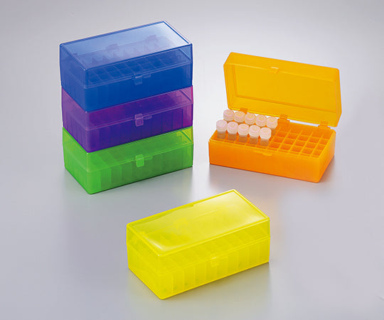 マイクロチューブストレージボックス 5色パック(青・緑・紫・黄・橙×各1個入) HS120033 1-7932-02