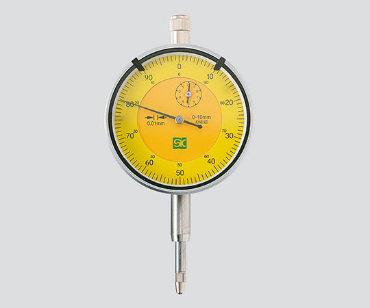 標準形ダイヤルゲージ 黄色(宝石軸受付き) DI-1058 3-6036-02