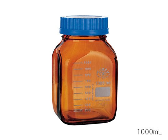 広口メディウム瓶 遮光 500mL 2080M/H500 3-6005-01