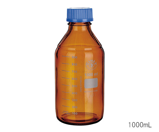 ネジ口メディウム瓶 (遮光) 2000mL 2070H/2000 3-6006-05