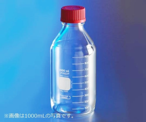 メディウム瓶 PYREX(R)・赤耐熱キャップ付き 100ml 1395-100HTC 3-3308-01