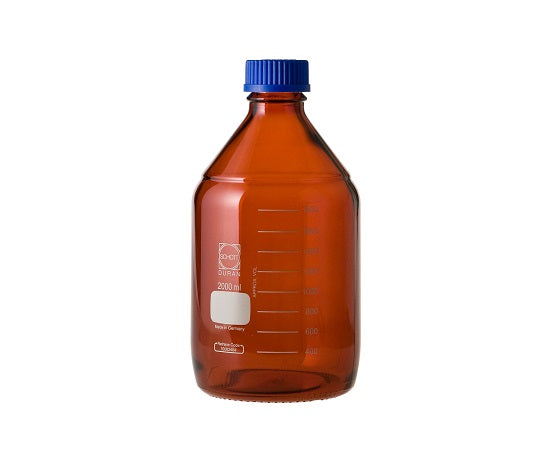 デュラン(R) ねじ口瓶丸型(茶褐色・017210) 2000mL GL-45 1-1961-07