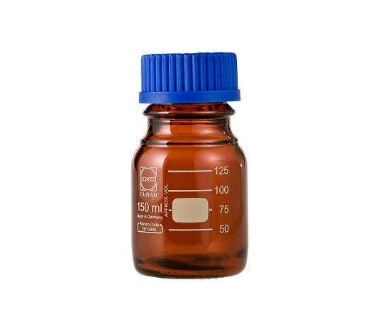 デュラン(R) ねじ口瓶丸型(茶褐色・017210) 150mL GL-45 1-1961-08