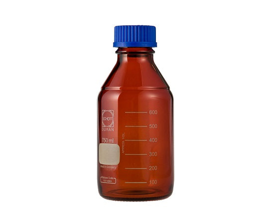デュラン(R) ねじ口瓶丸型(茶褐色・017210) 750mL GL-45 1-1961-09