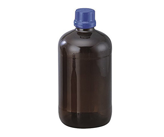 茶褐色ガラスボトル(全体コーティング) GL-45 円形 2500mL 1671510 1-8232-05