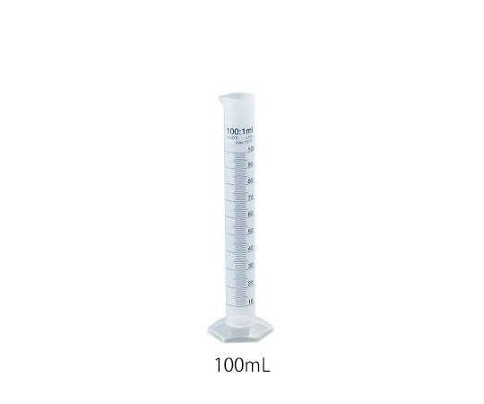 PPメスシリンダー 100mL  PPM100 3-522-04
