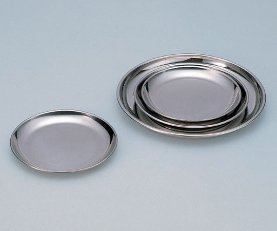 ステンレス丸皿 (φ182×15mm) R‐3 5-179-03