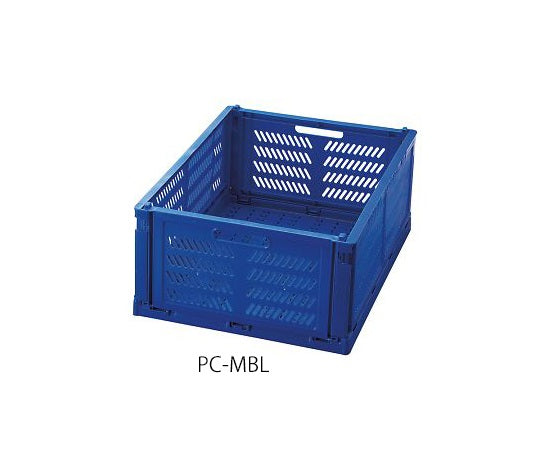 折りたたみコンテナ(コンパクト) ブルー PC-MBL 4-760-04