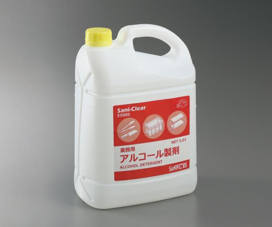 業務用アルコール製剤 Sani-Clear (サニクリア) 5L×1本入 E5000 3-5377-01