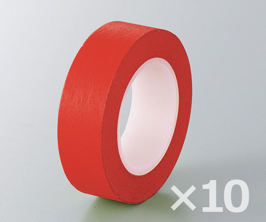 カラークラフトテープ 赤 10巻入  1-1688-60