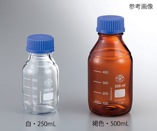ネジ口メディウム瓶SCC 褐色 250mL  2070 M/250SCC 4-925-02