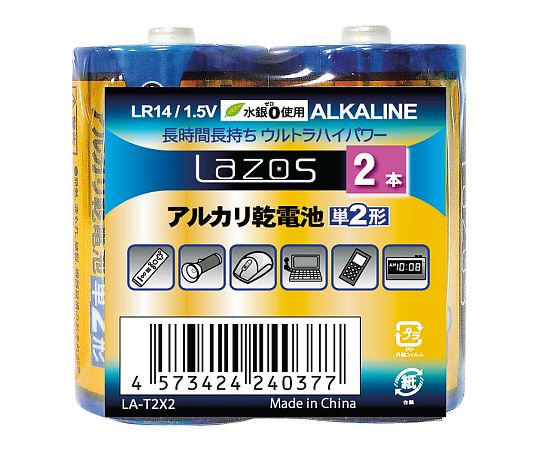 アルカリ乾電池 単2形 12本入 B-LA-T2X2 3-663-02