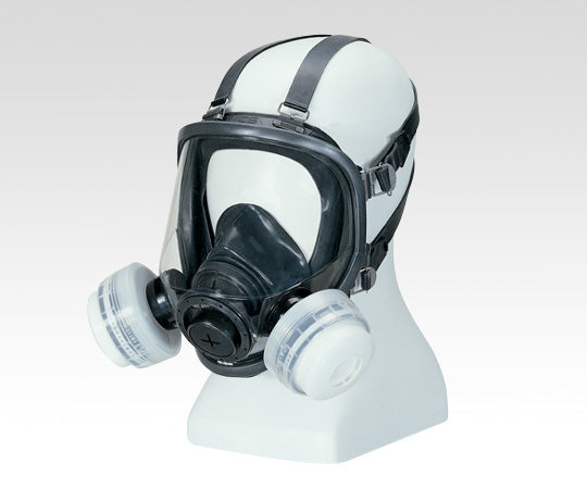 防毒マスク(低濃度用0.1%以下) Mサイズ 吸収缶2個仕様 GM165-2 1-4558-01