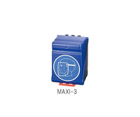 保護面用安全保護用具保管ケース ブルー MAXI-3 3-7122-03