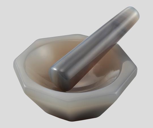メノー乳鉢(浅型) φ75×φ90×20mm 乳棒付き  2-887-05