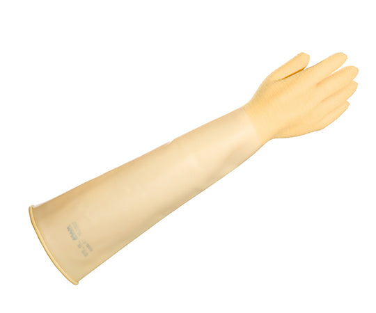 耐薬品天然ゴム手袋(厚手タイプ) 600mm  4-832-01