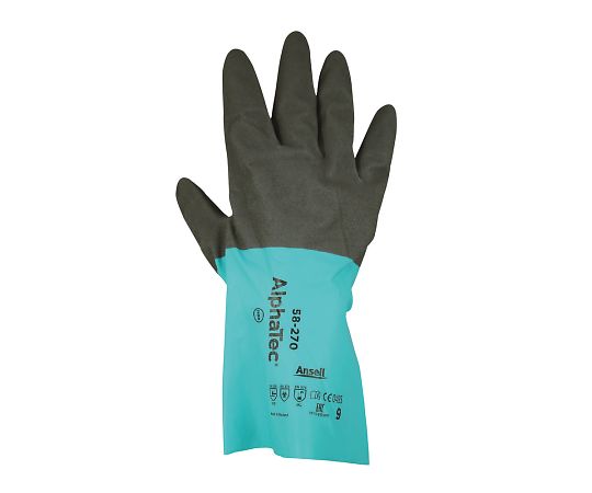 化学防護手袋 S 1パック(12双入)  58-270(S) 4-825-51
