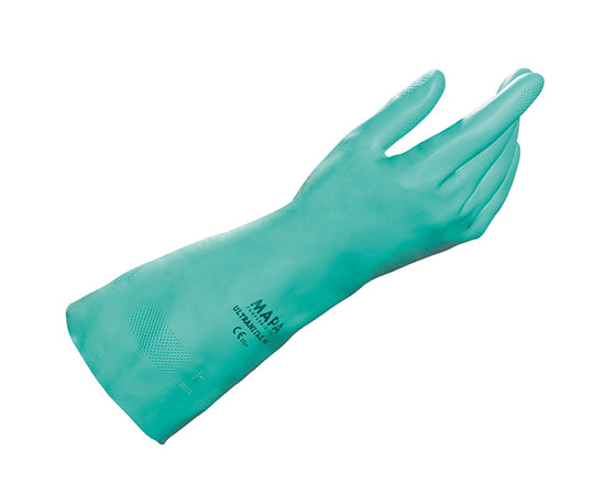 ニトリル手袋(滑止エンボス加工/内側綿加工仕上げ) L  4-834-01