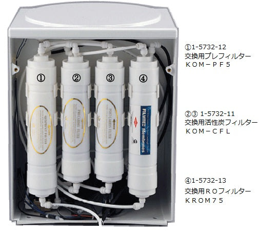 RO処理水製造装置用 交換用活性炭フィルター KOM-CFL 1-5732-11
