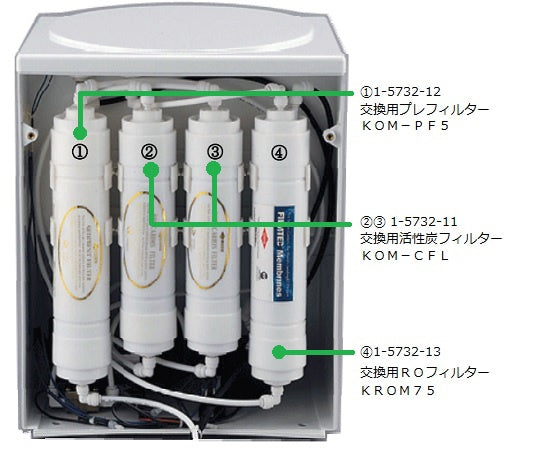 RO処理水製造装置用 交換用プレフィルター KOM-PF5 1-5732-12