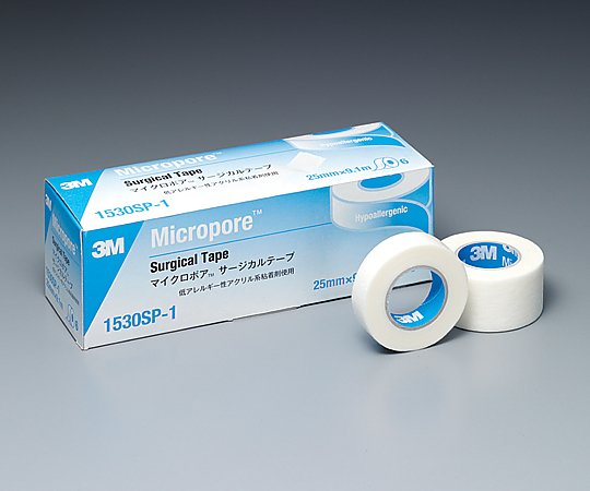 マイクロポア(TM)サージカルテープ 25.0mm×9.1m 6巻 1530SP-1 0-5200-02