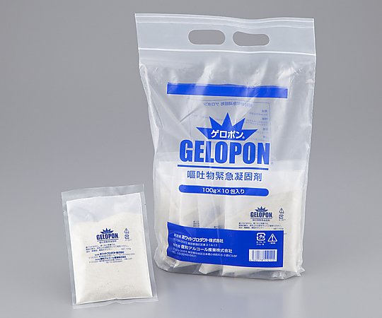 嘔吐物緊急凝固剤 ゲロポン(R) 100g×10袋 179-W 8-3303-02
