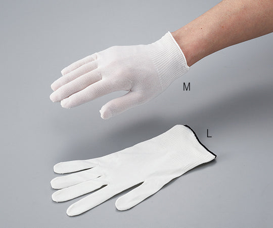 クリーンルーム用インナー手袋 クリーンパック M ショート 10双入 MX385-CP-M 3-5498-01