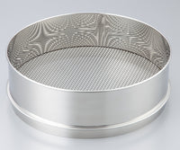 ステンレスふるい φ400×100mm 蓋及び受器  5-3296-55