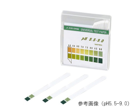 pH試験紙 スティック pH5.5-9.0 1-1267-05