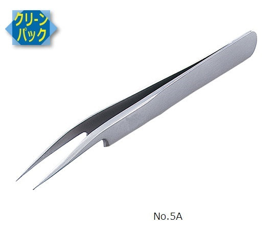 MEISTER ピンセット SA(耐酸鋼)製 クリーンパック No.5A 5A-SA 6-7905-46