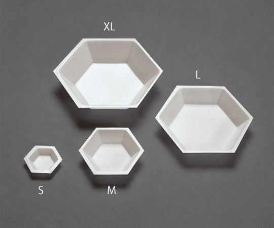 六角形PS計量皿(帯電防止) 500枚入 L 3-8992-03