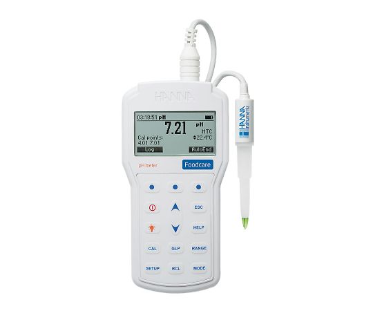 pH・温度計(半固形食品・乳製品用) HI98161 3-829-01